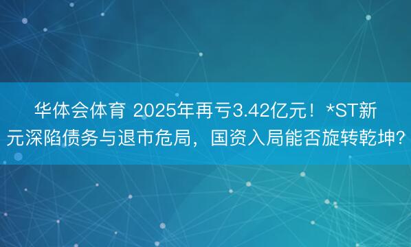 华体会体育 2025年再亏3.42亿元！*ST新元深陷债务与退市危局，国资入局能否旋转乾坤？