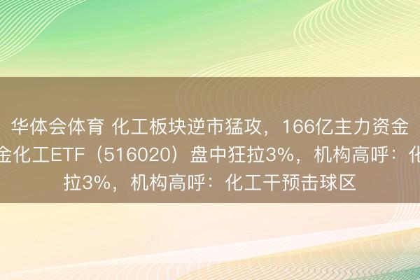 华体会体育 化工板块逆市猛攻，166亿主力资金抢筹！华宝基金化工ETF（516020）盘中狂拉3%，机构高呼：化工干预击球区