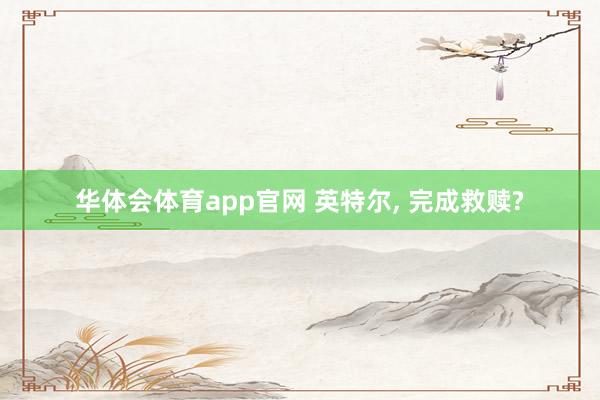 华体会体育app官网 英特尔， 完成救赎?