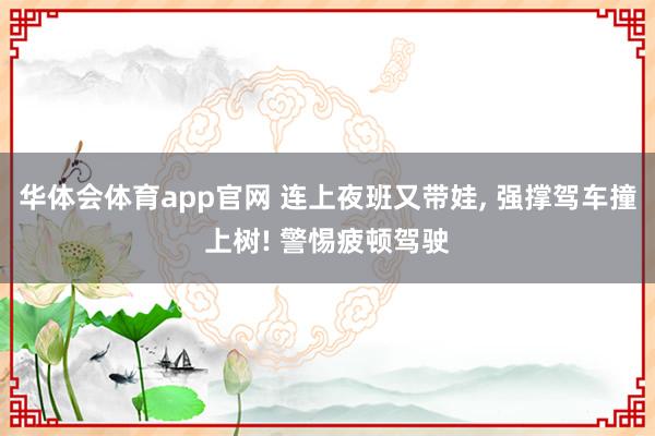 华体会体育app官网 连上夜班又带娃， 强撑驾车撞上树! 警惕疲顿驾驶