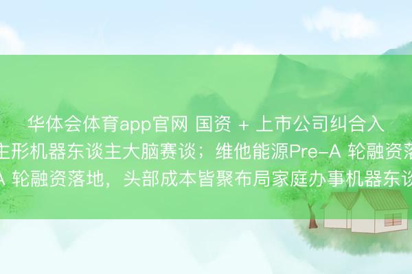 华体会体育app官网 国资 + 上市公司纠合入局！眸深智能领跑东谈主形机器东谈主大脑赛谈；维他能源Pre-A 轮融资落地，头部成本皆聚布局家庭办事机器东谈主|创投周报