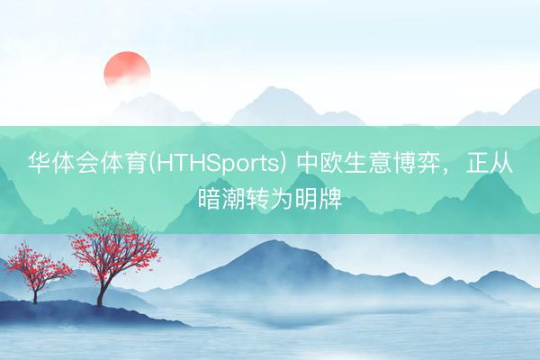 华体会体育(HTHSports) 中欧生意博弈，正从暗潮转为明牌