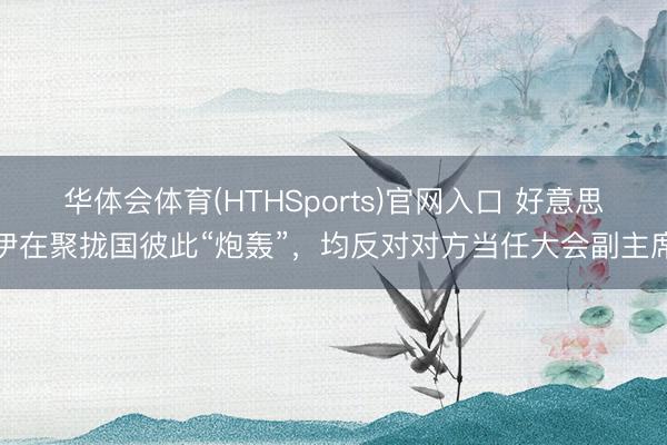 华体会体育(HTHSports)官网入口 好意思伊在聚拢国彼此“炮轰”，均反对对方当任大会副主席
